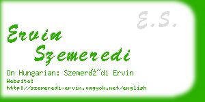 ervin szemeredi business card